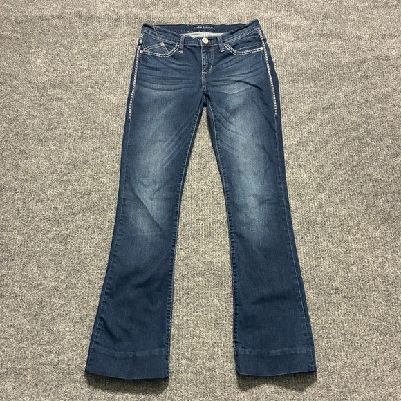 Rock & Republic Denim - Rock & Republic Kasandra Womens‎ Bootcut Jeans 2M Blue Denim Stretch Low Rise